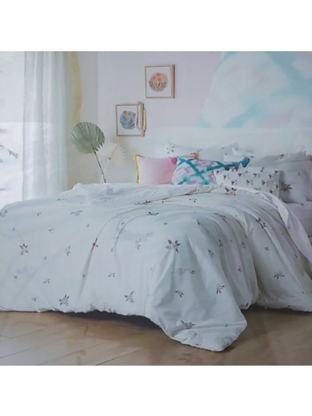 new Wild Sage Philomena Floral Twin XL Comforter and 1 Standard Pillow Sham
